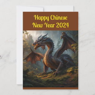 Bonne carte de voeux du Nouvel An Chinois 2024