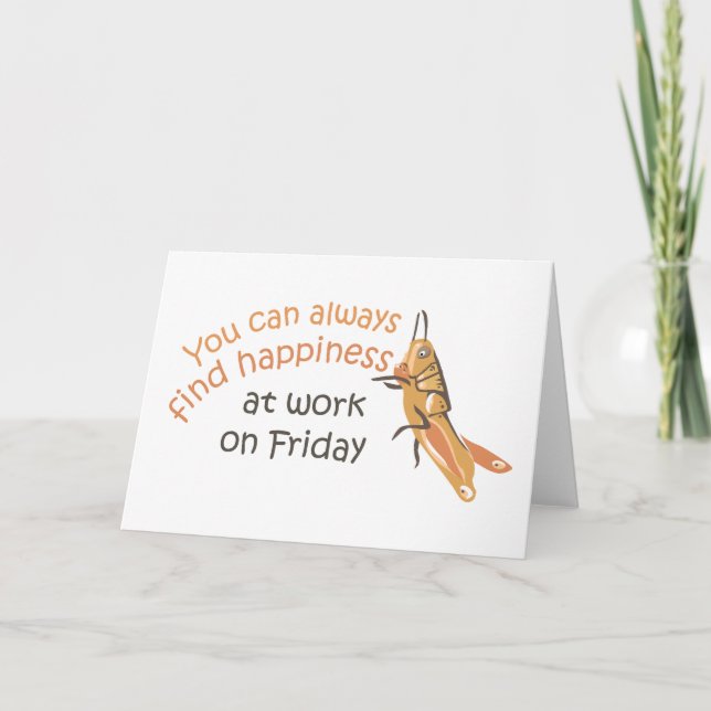 Bonne carte de voeux du vendredi (Devant)