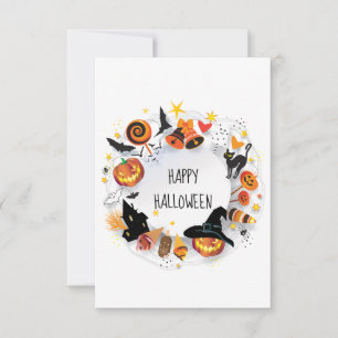Bonne carte de voeux Halloween
