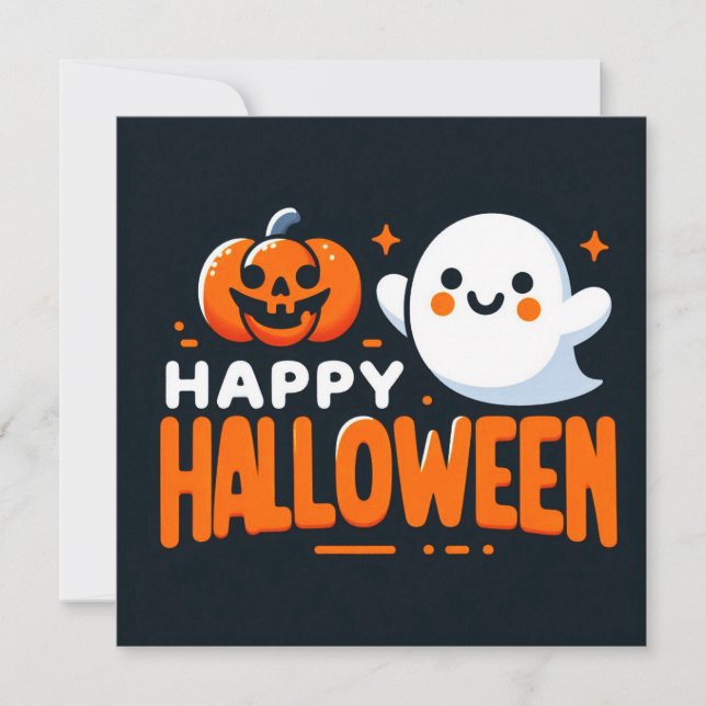 Bonne Carte de voeux Halloween (Devant)