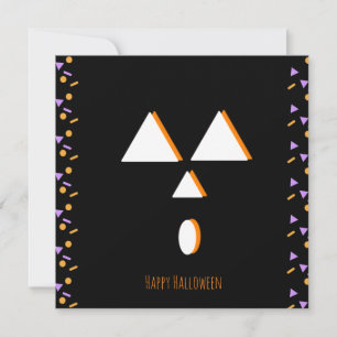 Bonne carte de voeux Halloween   Amusant Citrouill