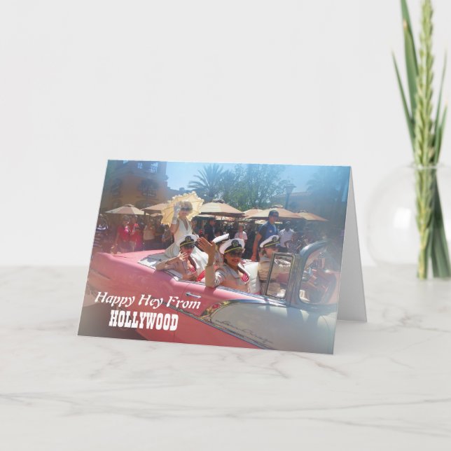 Bonne carte de voeux Hollywood! (Devant)