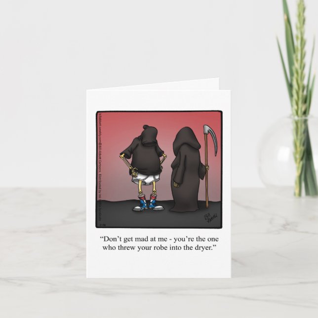 Bonne carte de voeux Humour Halloween (Devant)