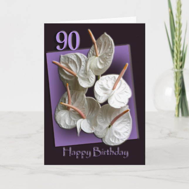 Bonne carte de voeux pour 90e anniversaire (Devant)
