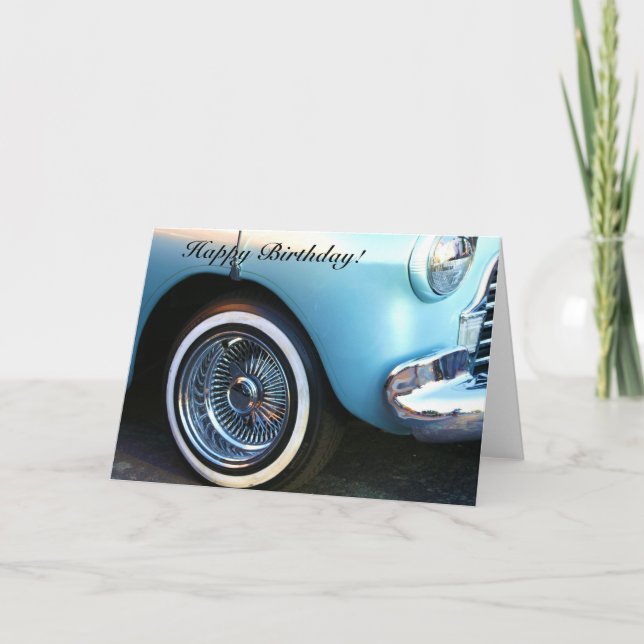 Bonne carte de voeux pour anniversaire Classic Blu (Devant)