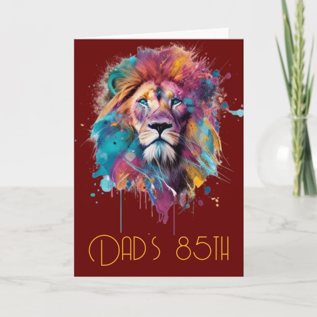 Bonne carte de voeux pour anniversaire "Papa's 85t (Devant)
