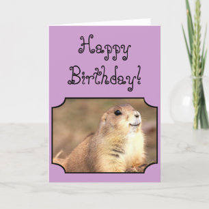 Bonne carte de voeux pour anniversaire Prairie