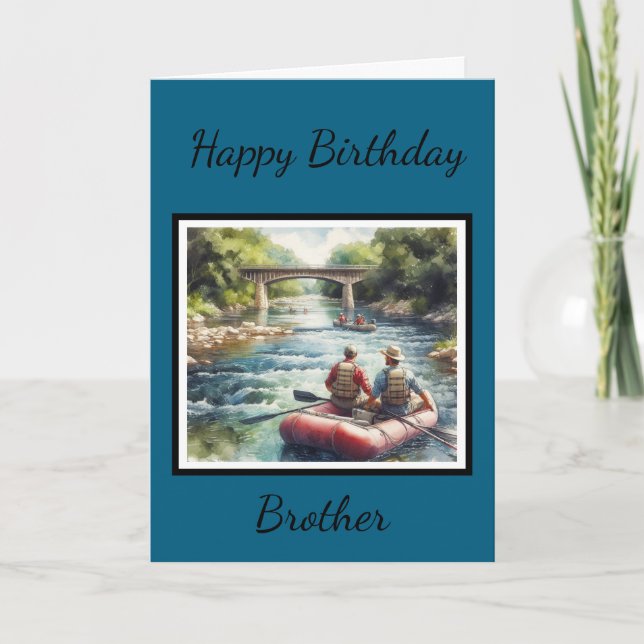 Bonne carte de voeux pour frère d'anniversaire/int (Devant)