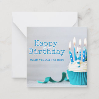 Bonne carte de voeux pour gâteau d'anniversaire
