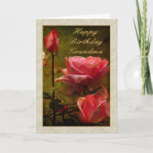 Bonne carte de voeux pour grand-mère d'anniversair