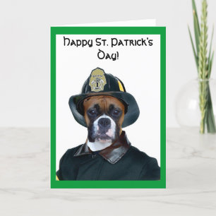 Bonne carte de voeux pour la boîte de la Saint Pat