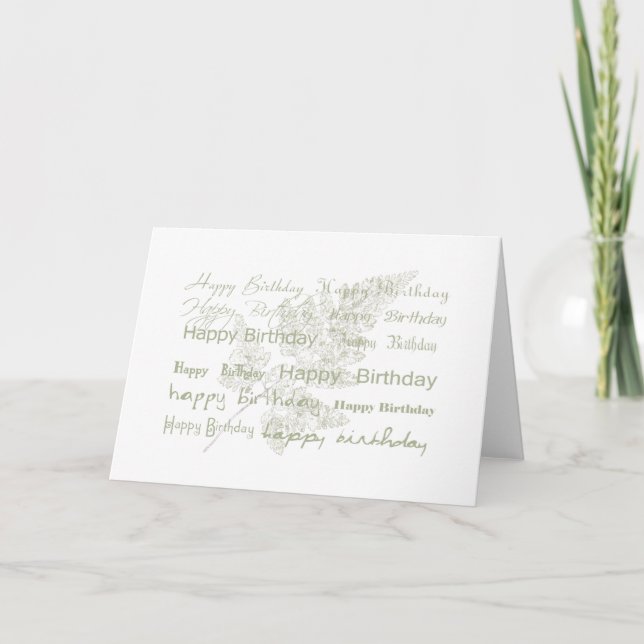 Bonne carte de voeux pour la fête d'anniversaire (Devant)