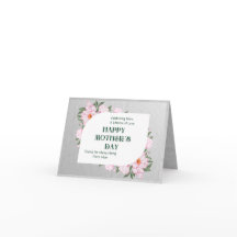 Bonne carte de voeux pour la fête des mères