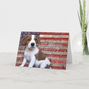 Bonne carte de voeux pour l'anniversaire Jack Russ
