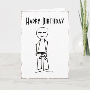 Bonne carte de voeux pour l'anniversaire Judoka