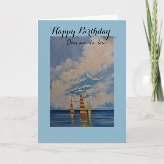 Bonne carte de voeux pour l'anniversaire/le gendre