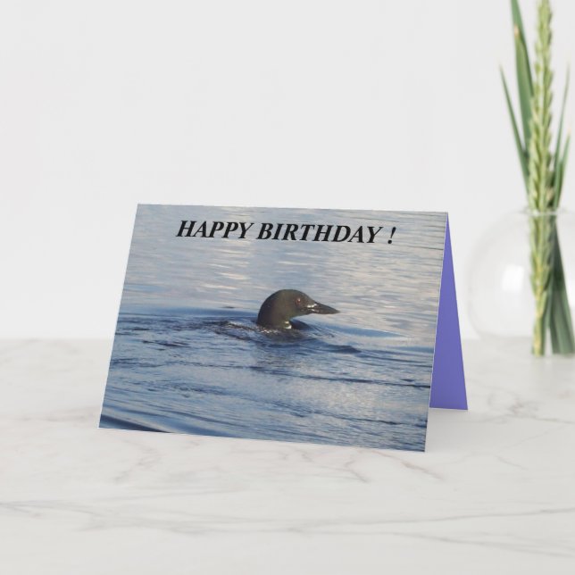 Bonne carte de voeux pour l'anniversaire Loon (Devant)