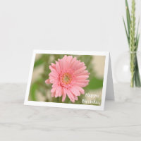 Bonne carte de voeux pour l'anniversaire Pink Gerb