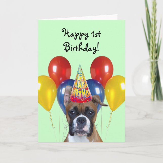Bonne carte de voeux pour le 1er anniversaire de l (Devant)