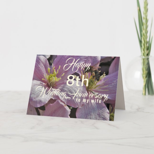 Bonne carte de voeux pour le 8e anniversaire du Ma (Devant)
