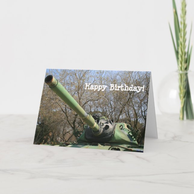 Bonne carte de voeux pour le char d'armée d'annive (Devant)