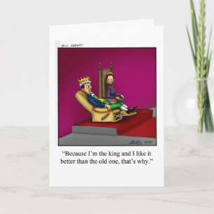 Bonne carte de voeux pour l'Humour d'anniversaire 