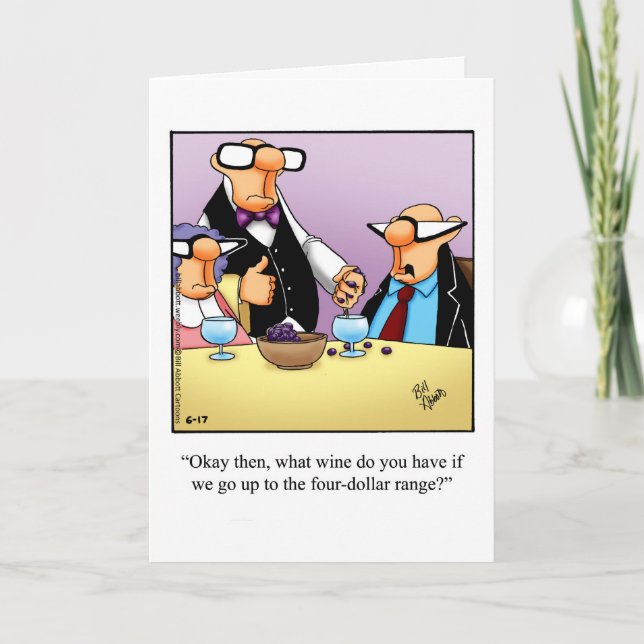 Bonne carte de voeux pour l'Humour d'anniversaire (Devant)