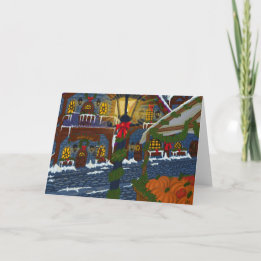 Bonne carte de voeux Yule