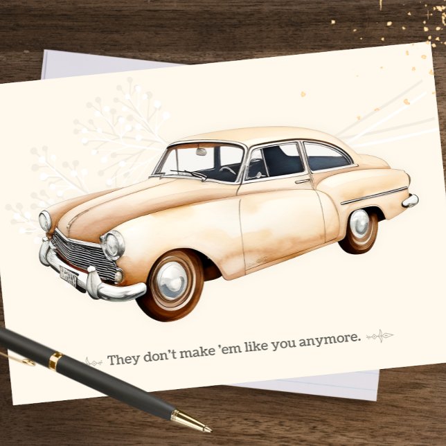 Bonne carte de voiture Fête des pères (Créateur téléchargé)