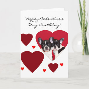 Bonne carte des Bulldogs français de Saint-Valenti