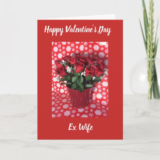 Bonne carte d'ex-femme pour la Saint-Valentin (Devant)