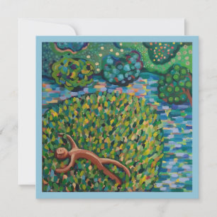 Bonne carte d'impression d'art grise