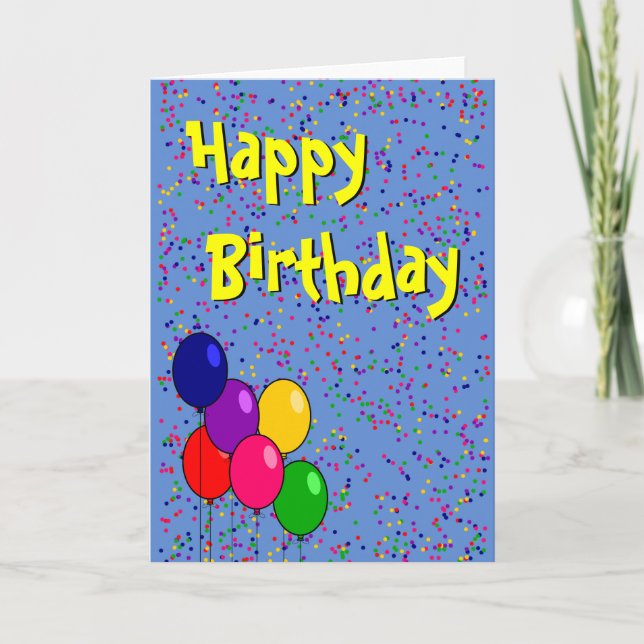 Bonne carte d'invitation d'anniversaire (Devant)