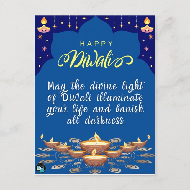 Bonne carte Diwali Post (Devant)