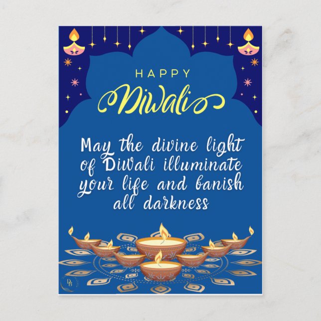 Bonne carte Diwali Post (Devant)
