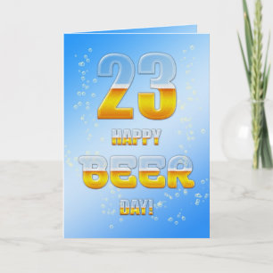 Bonne carte du 23e anniversaire de la fête de la b