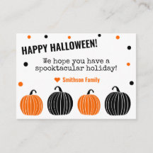 Bonne carte famille Halloween