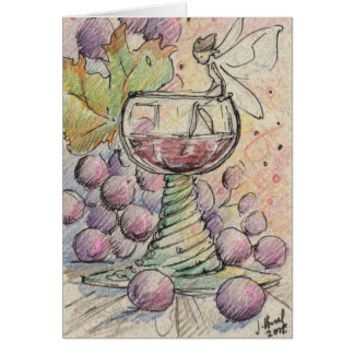 Bonne carte féerique de vin