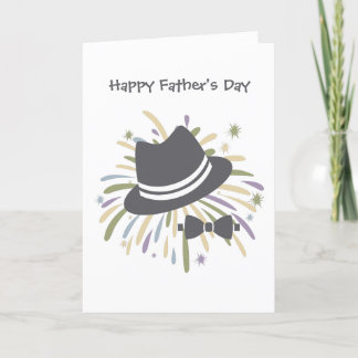Bonne Carte Fête des pères Avec Design Simple Mode