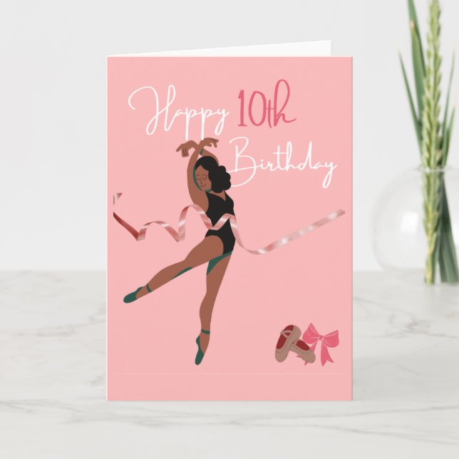 Bonne carte fille 10e anniversaire (Devant)