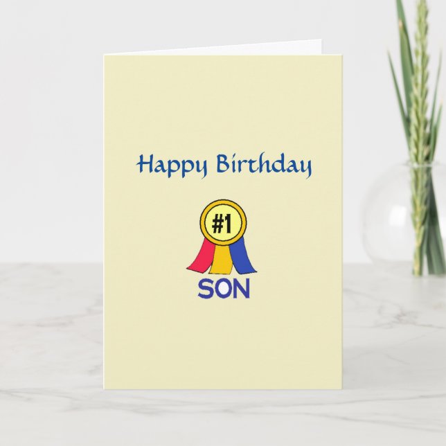 Bonne carte Fils Anniversaire (Devant)