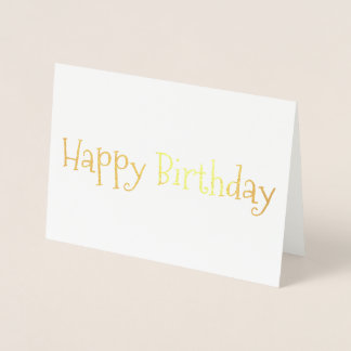 Bonne carte Foil d'anniversaire
