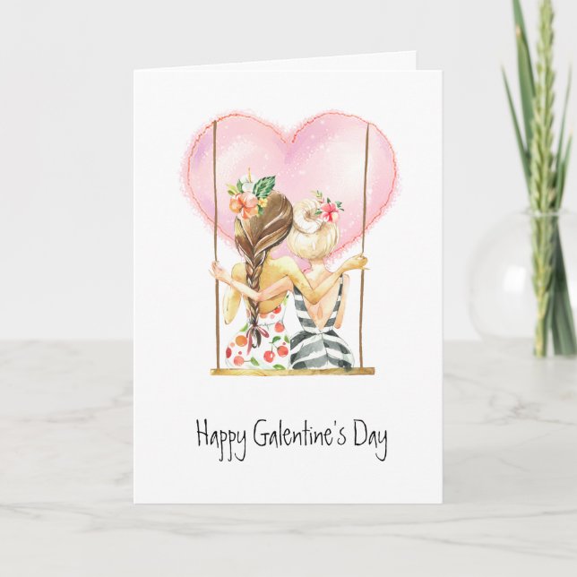 Bonne carte Galentines Day (Devant)