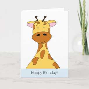 Bonne Carte Giraffe Anniversaire