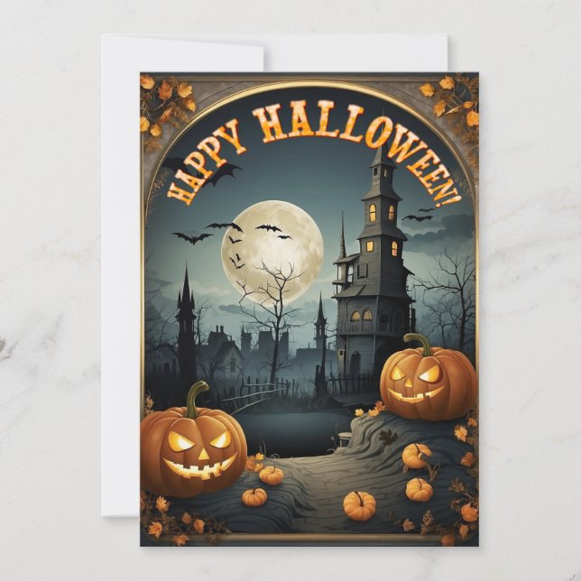 Bonne carte Halloween (Devant)