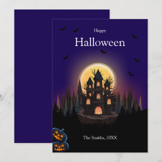 Bonne carte Halloween Castle