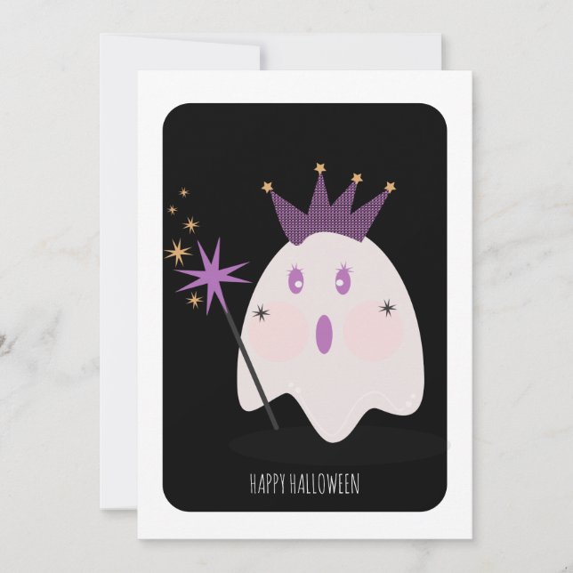 Bonne carte Halloween Ghost Princess (Devant)