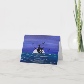 Bonne carte Halloween Witchy Moonrise