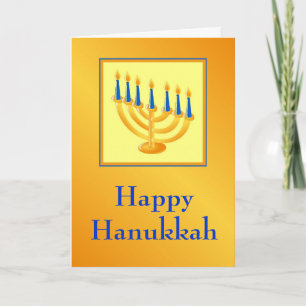 Bonne Carte Hanoukka Avec Menorah