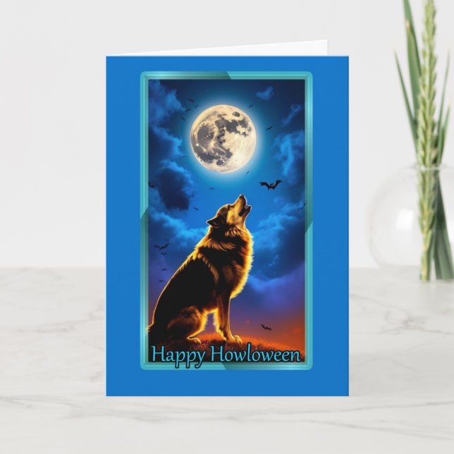 Bonne carte Howloween Halloween (Devant)